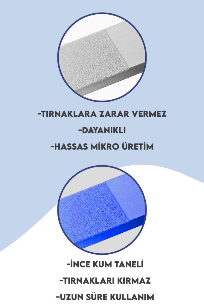 10’lu Cam Törpü Seti Mavi Renk