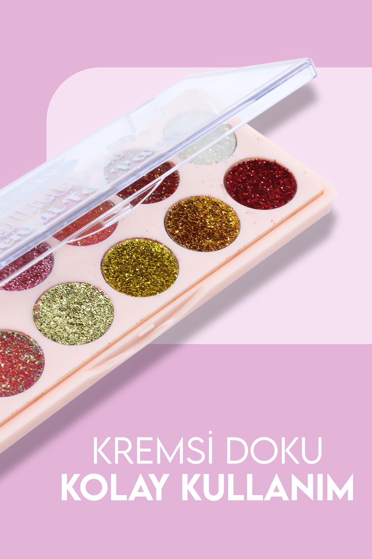 (KIRILABİLİR) Strawberry Shake 12'li Far Paleti No:1