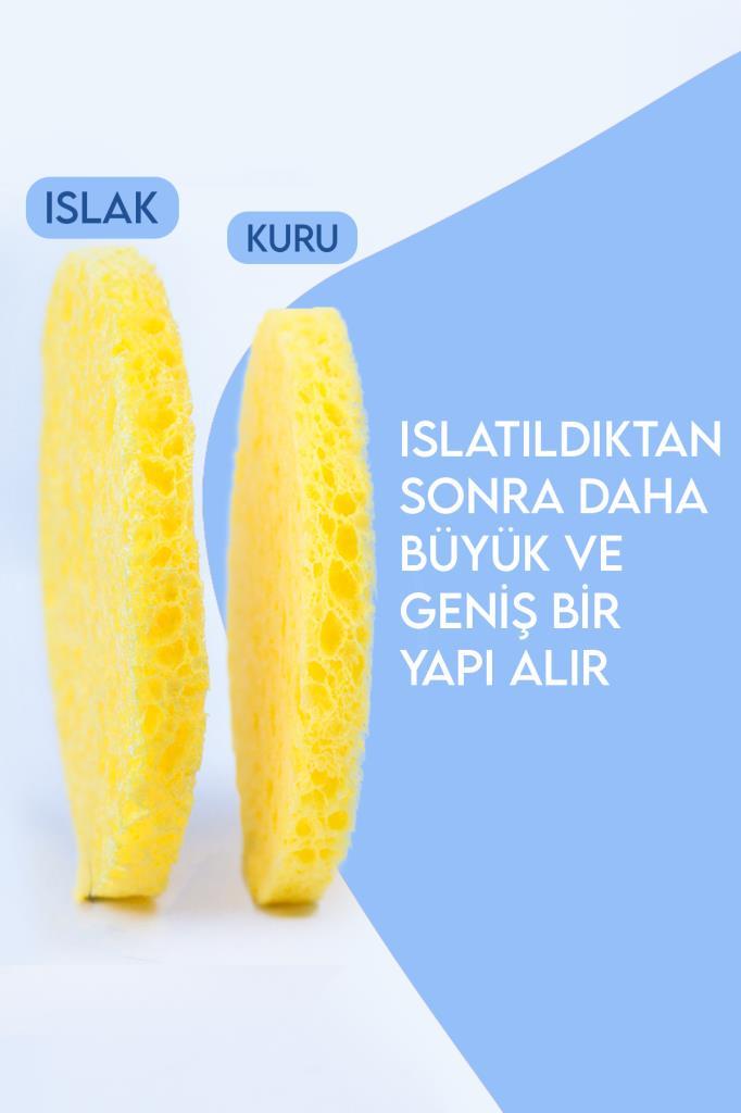 2'li Renkli Yüz Temizleme Sünger Seti