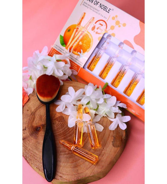 (KIRILABİLİR) 2'li Set Ampul 7'li Serum Portakal İçerikli + Kaşık Fırça