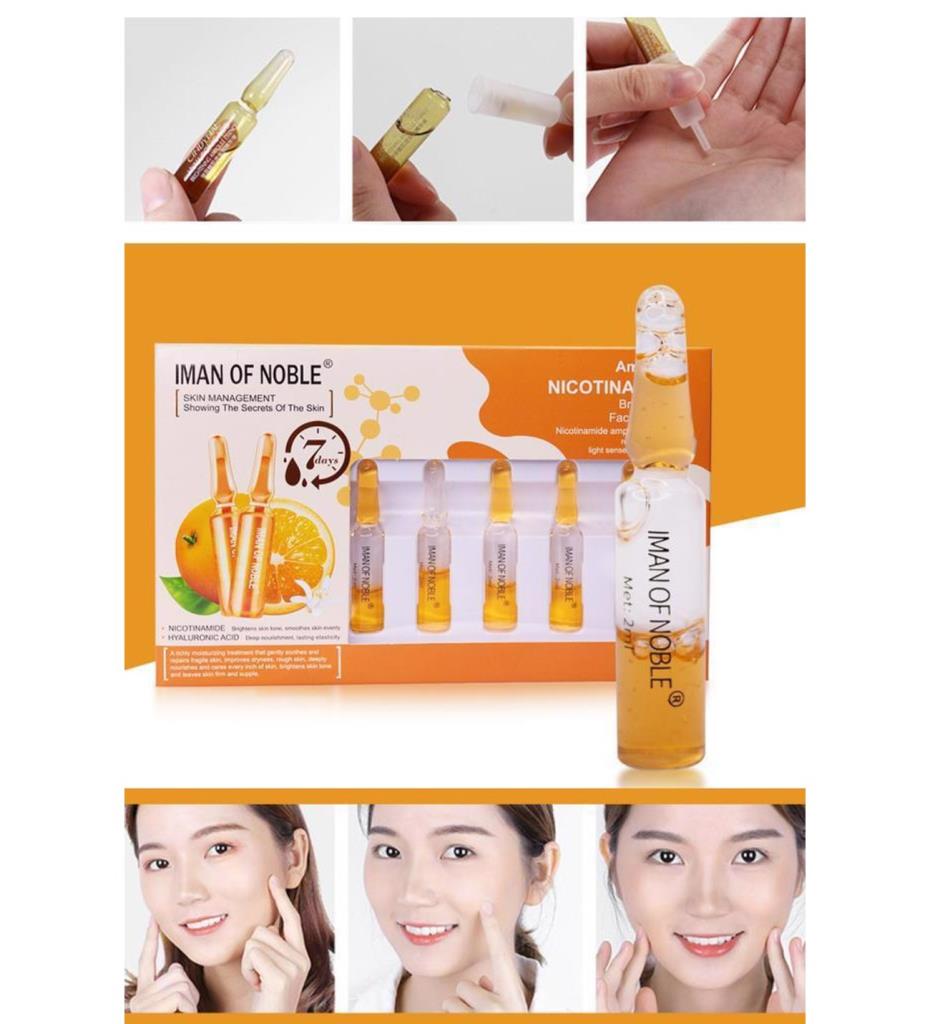 (KIRILABİLİR) 2'li Set Ampul 7'li Serum Portakal İçerikli + Kaşık Fırça
