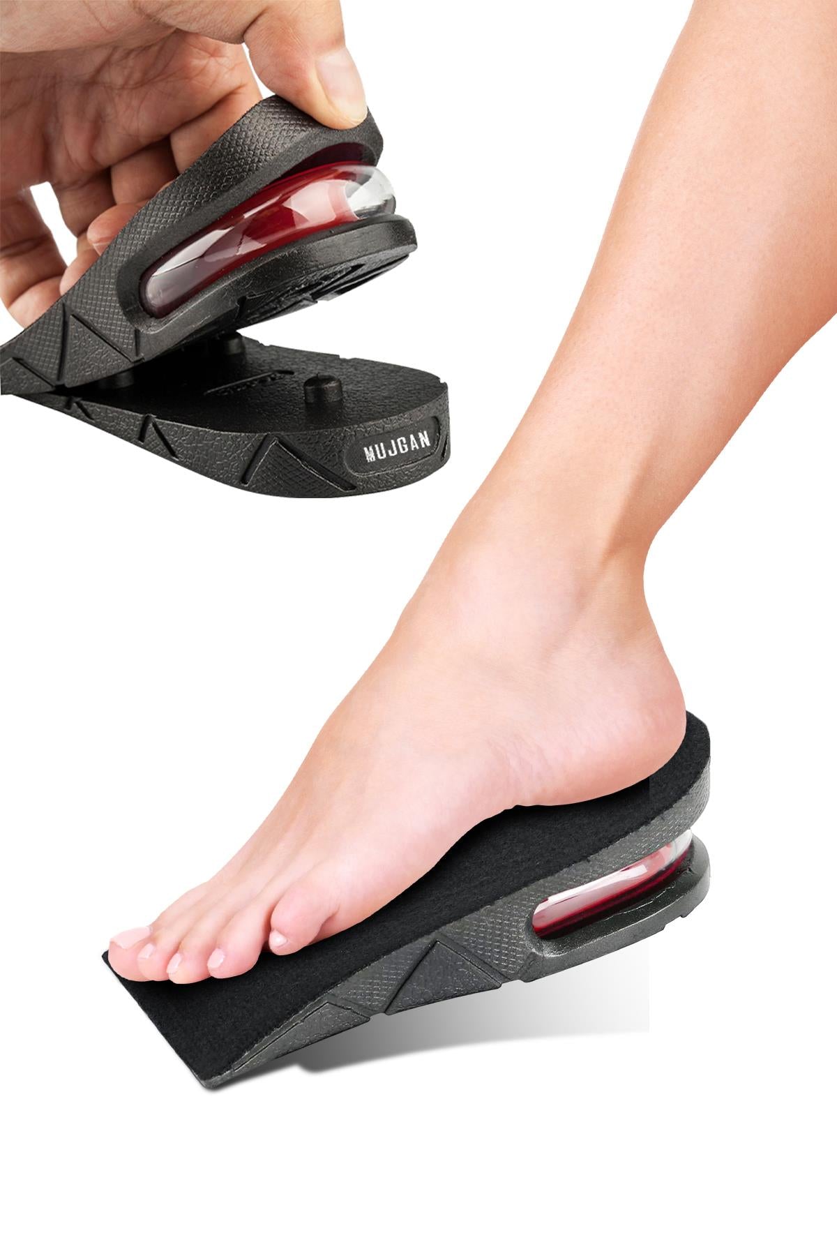 3 Cm Gizli Topuk Hava Yastıklı Boy Uzatıcı Tabanlık