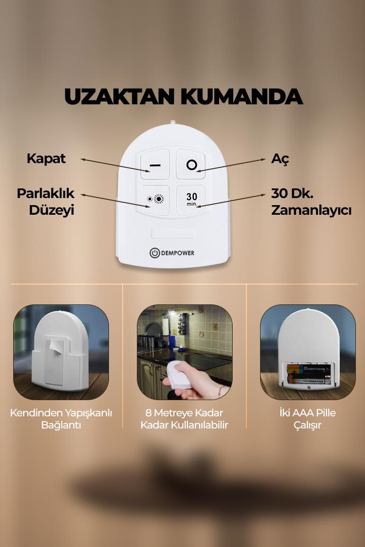 3'lü Altıgen Led Duvar Aydınlatması