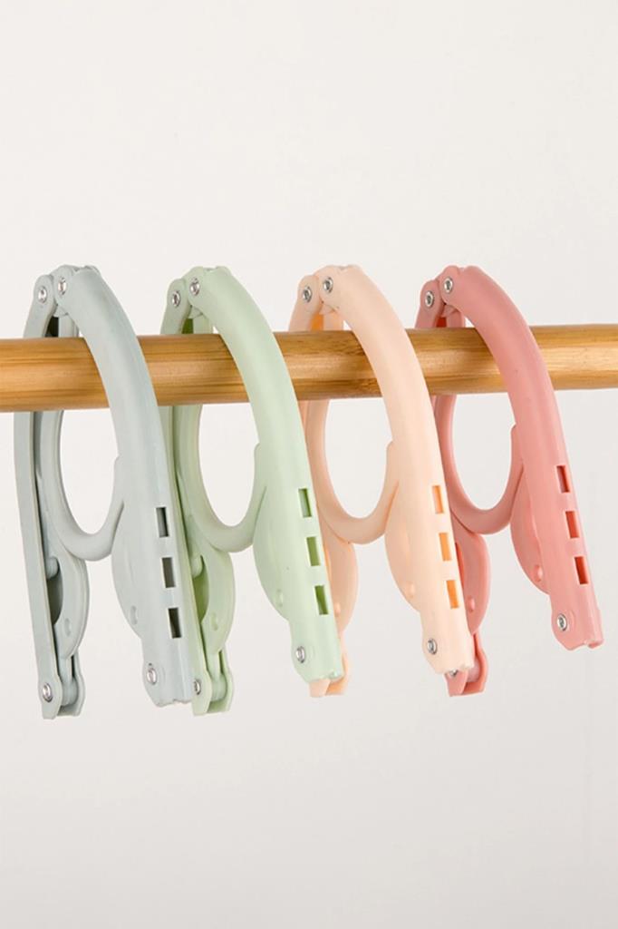 3'lü Katlanabilir Elbise Askısı