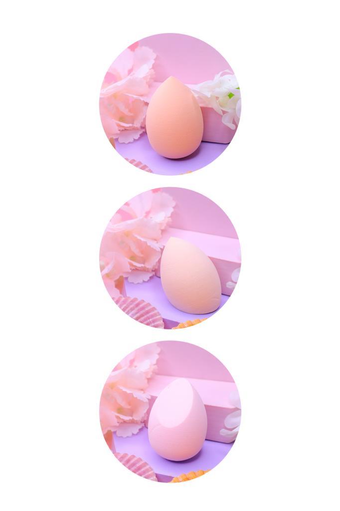 3'lü Standlı Makyaj Süngeri Seti Sarı