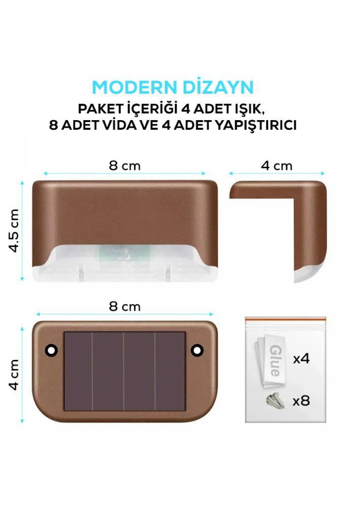 DP-265 4 Adet Güneş Enerjili Mini Led Lamba