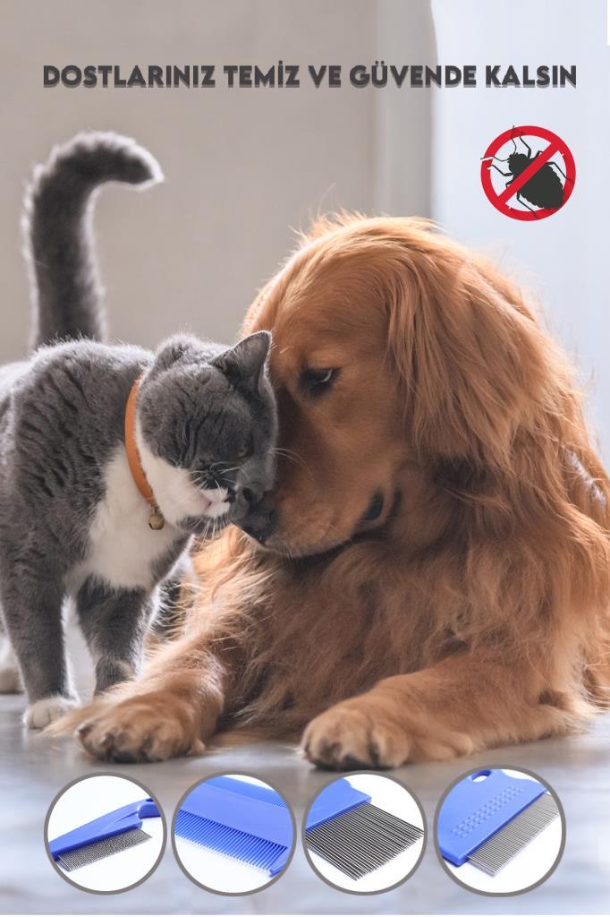 4'lü Kedi Köpek Bit Tarak Seti