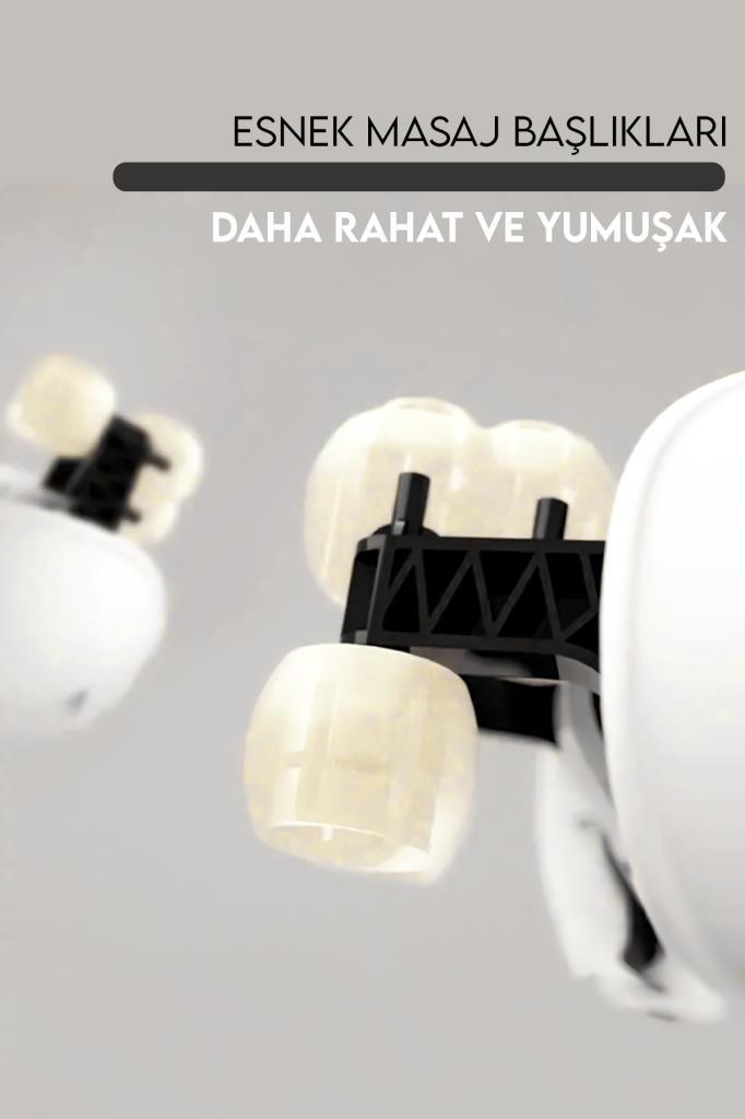 Kollu Masaj Aleti Krem Renk Küçük Model