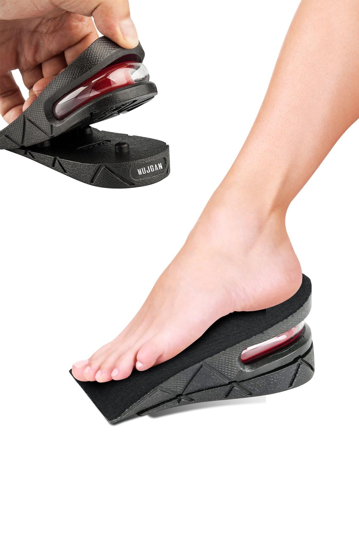 5 Cm Gizli Topuk Hava Yastıklı Boy Uzatıcı Tabanlık