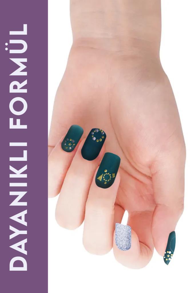 5'li Set Tırnak Stickerı Dövmesi, Oje Sticker