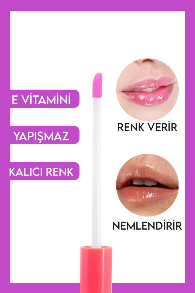6'lı Kalp Tasarımlı Dudak Nemlendiricisi