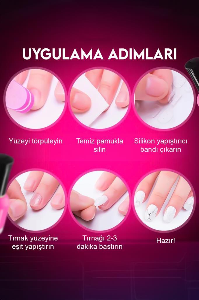 72'li Ayak Takma Tırnak Seti