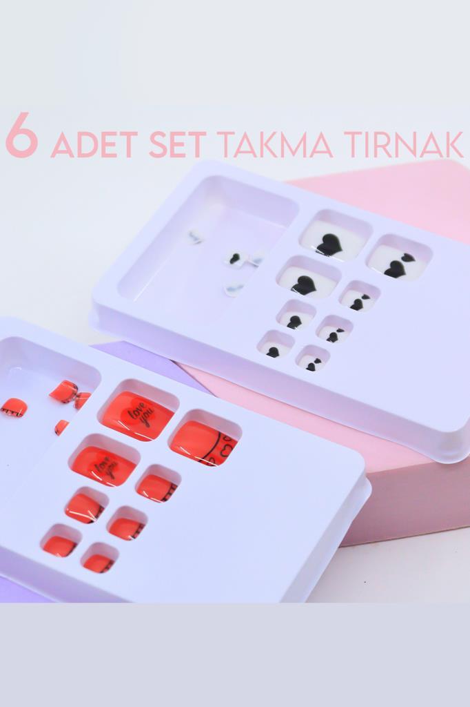 72'li Ayak Takma Tırnak Seti