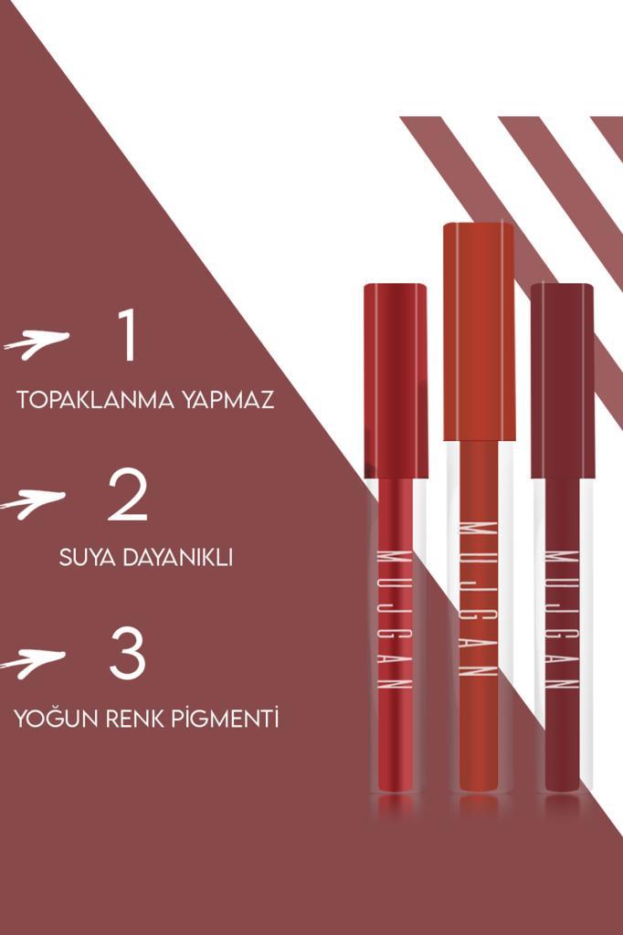 8'li Kare Ambalajlı Toprak Ton Içerikli Likit Sıvı Ruj
