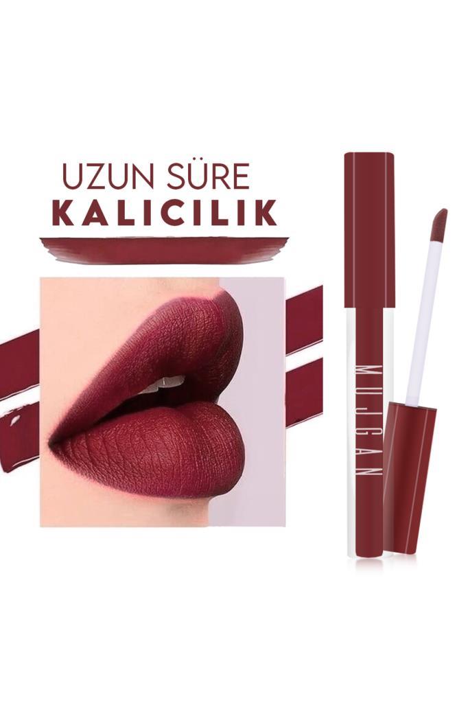 8'li Kare Ambalajlı Toprak Ton Içerikli Likit Sıvı Ruj