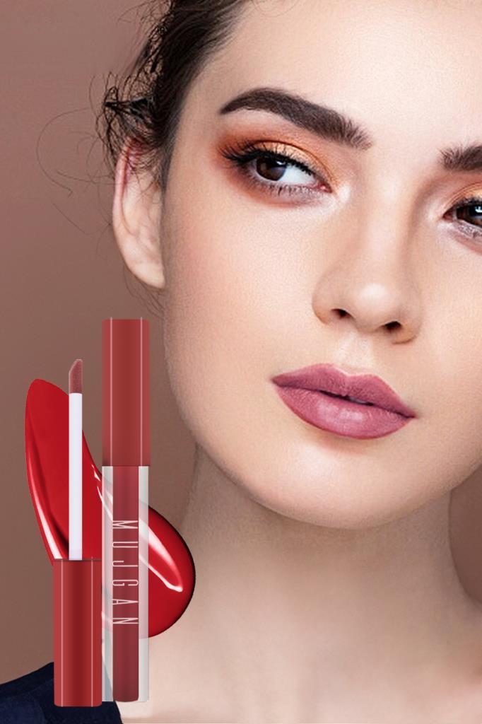 8'li Kare Ambalajlı Toprak Ton Içerikli Likit Sıvı Ruj