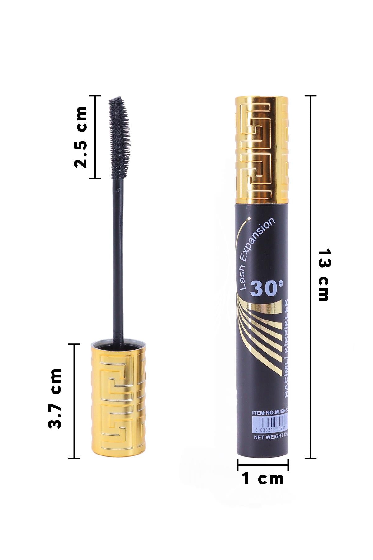 Aifeiya Lash Expansion 24 Saat Dayanıklı Siyah Maskara Gold Kapaklı