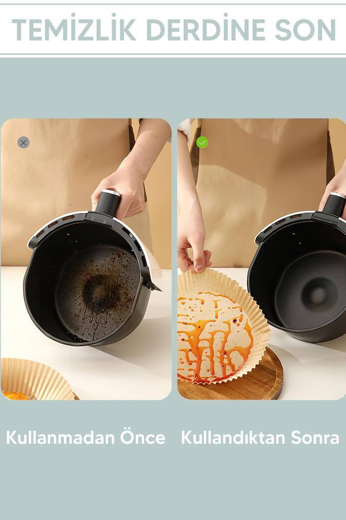 Airfryer Pişirme Kağıdı Küçük 50 Adet
