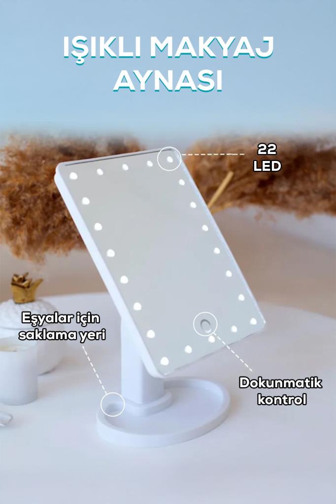 Ayarlanabilir LED Işıklı Makyaj Aynası