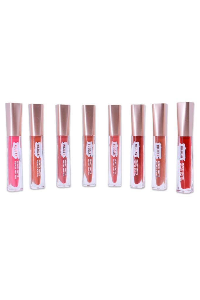 8'li Beauty Matte Velvet Sıvı Ruj