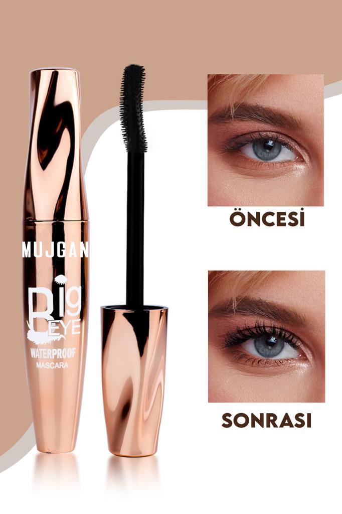 Big Eye Suya Dayanıklı Gold Ambalajlı Maskara