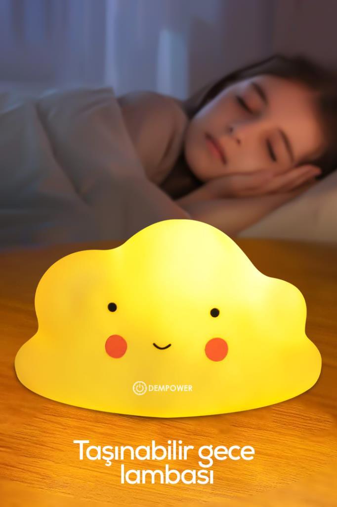 Bulut Şekilli Gece Lambası - Beyaz