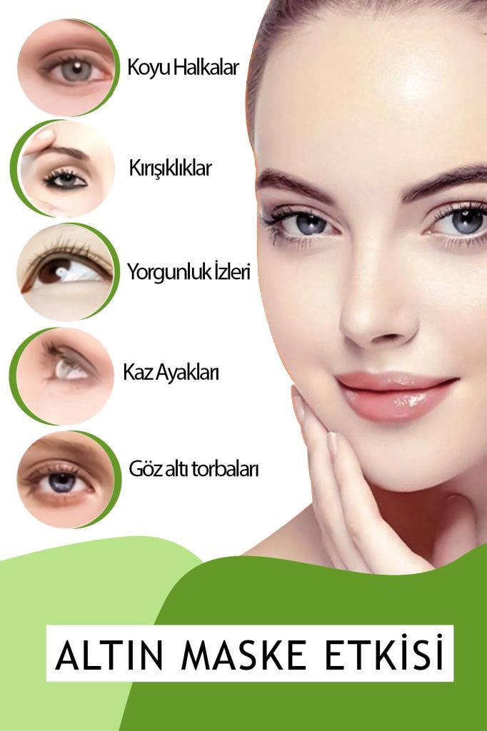 Büyük Boy 2'li Yeşil Renk Geçişli Göz Maskesi