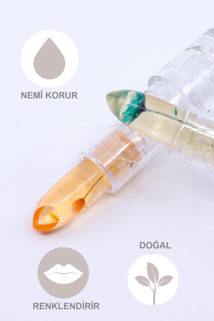 Çiçekli Dudak Nemlendirici Ruj