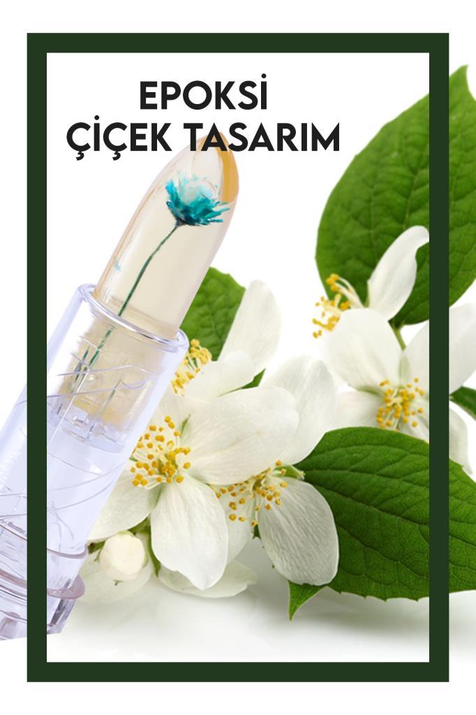Çiçekli Dudak Nemlendirici Ruj