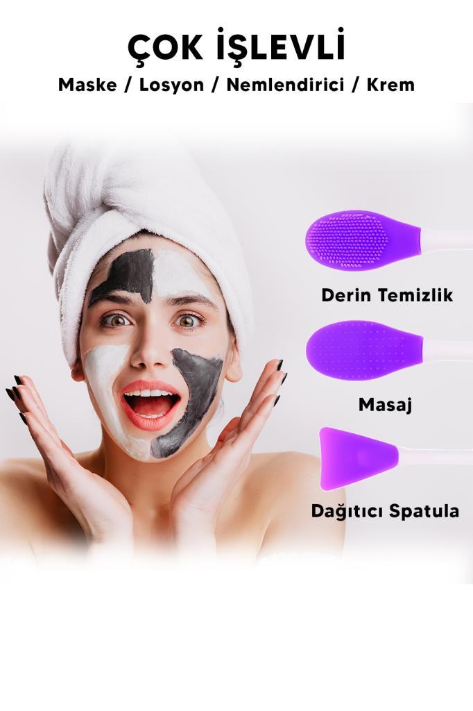 Çift Uçlu Mor Maske Sürme Aparatı