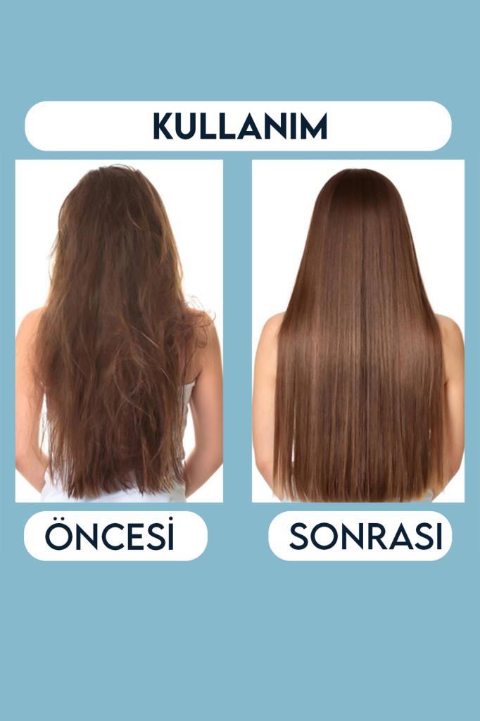Demir Uçlu Vegan Saç Açma Tarak Mavi