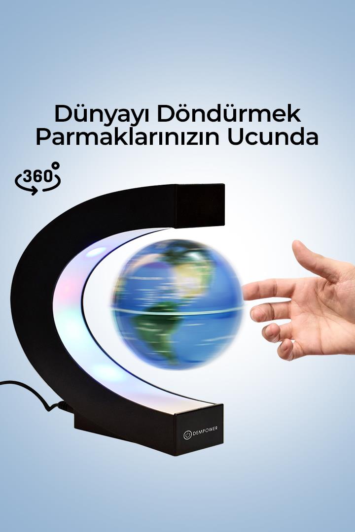 Havada Duran Manyetik Sihirli Dünya Küresi