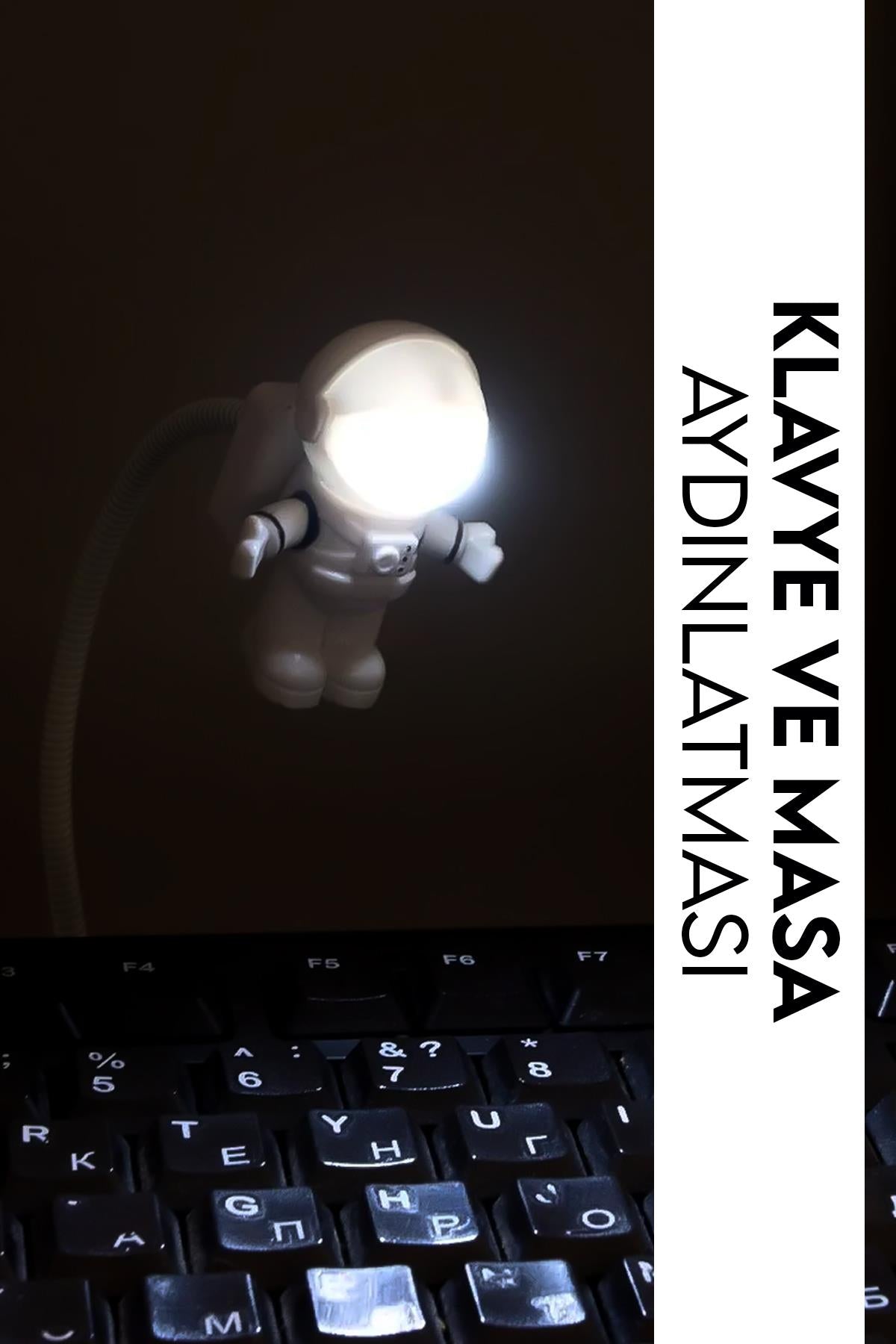 Astronot Klavye Aydınlatıcı Işık