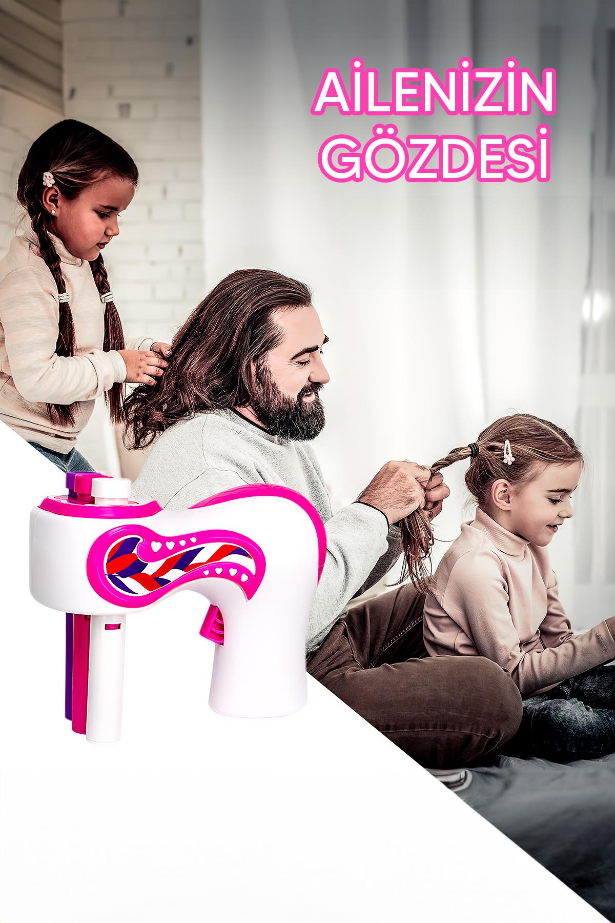 Pilli Saç Örgü Makinesi