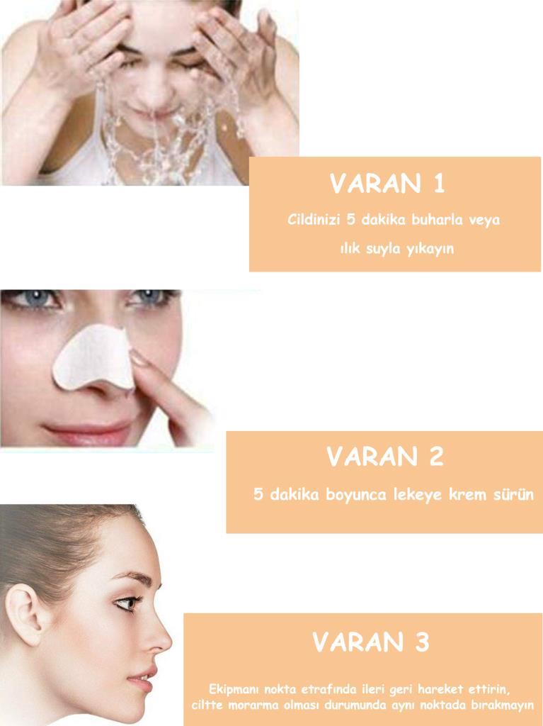 Derma Suction Vakumlu Siyah Nokta Temizleme Cihazı Pil İle Çalışır