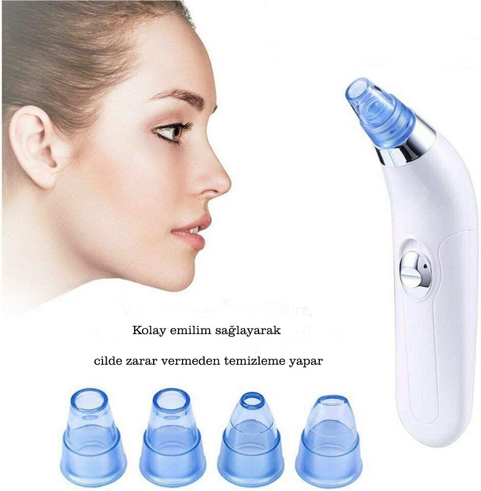 Derma Suction Vakumlu Siyah Nokta Temizleme Cihazı Pil İle Çalışır