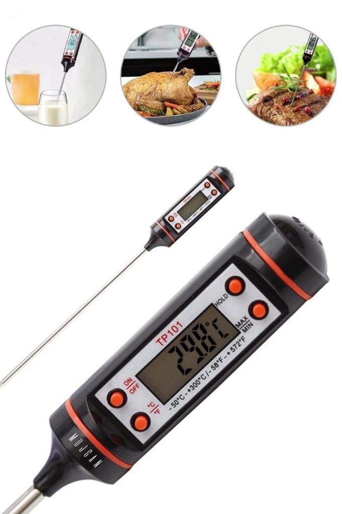 Dijital Gıda Termometresi Sıvı - Katı Sıcaklık Ölçer