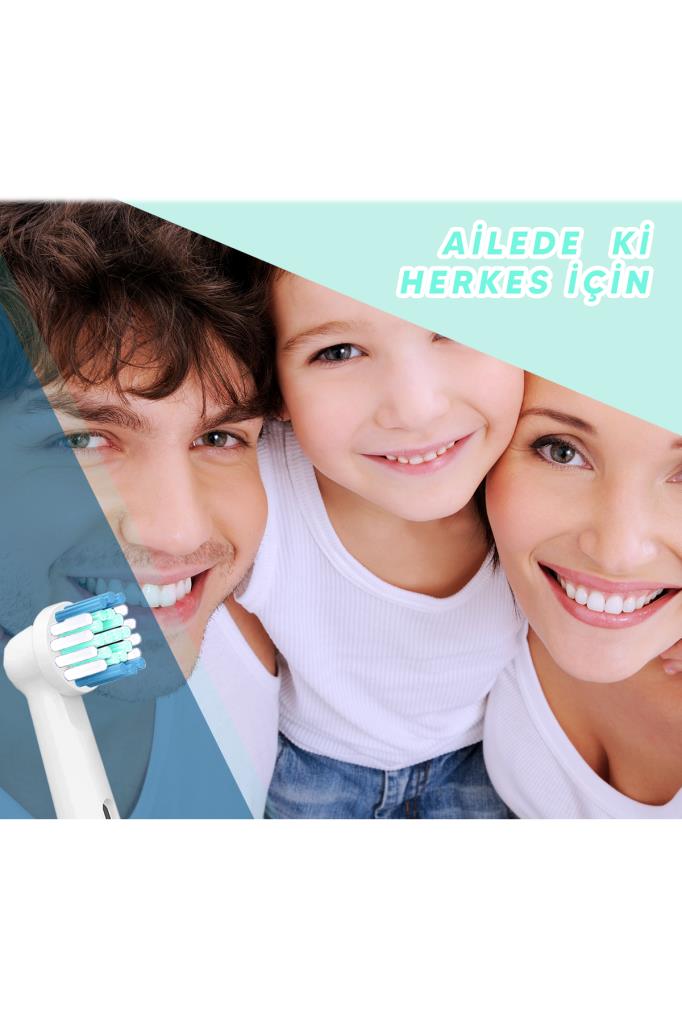 Diş Fırçasına Uyumlu Yedek Başlık 4'lü Fırsat Paket