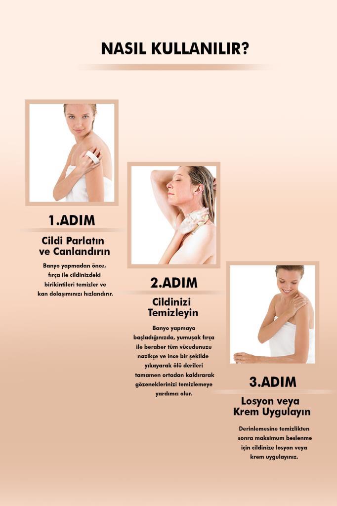 Doğal At Kılı Selülit Fırçası