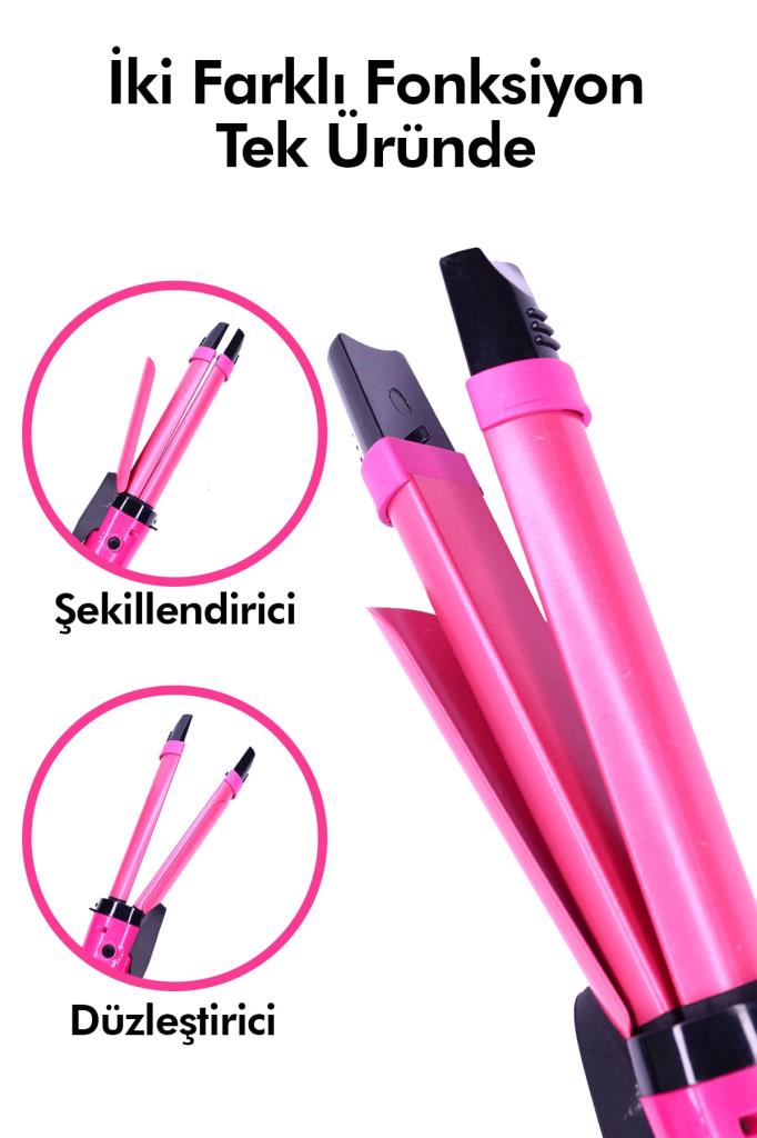 DP-07 İkili Saç Güzellik Seti Pembe Renk