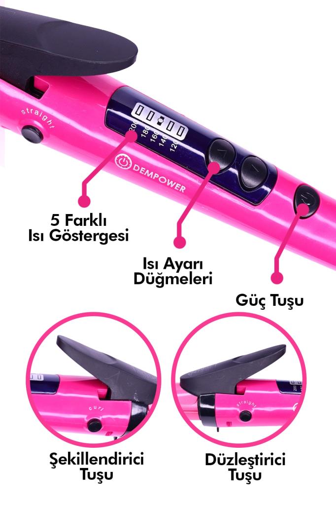 DP-07 İkili Saç Güzellik Seti Pembe Renk