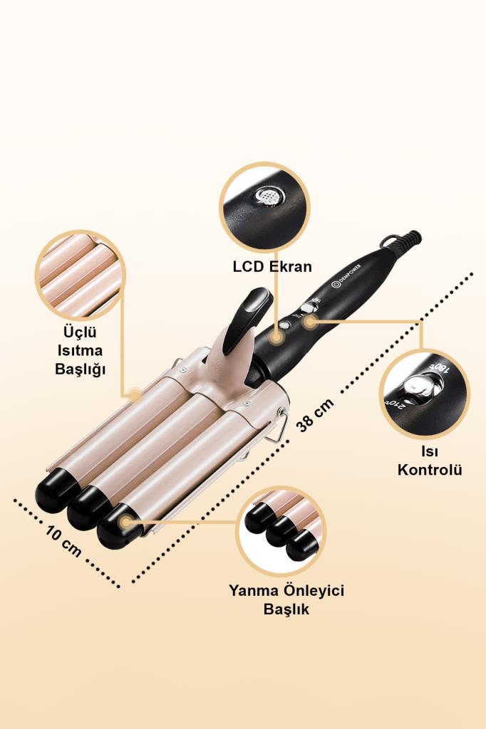 DP-46 Profesyonel Seramik Su Dalgası Saç Maşası