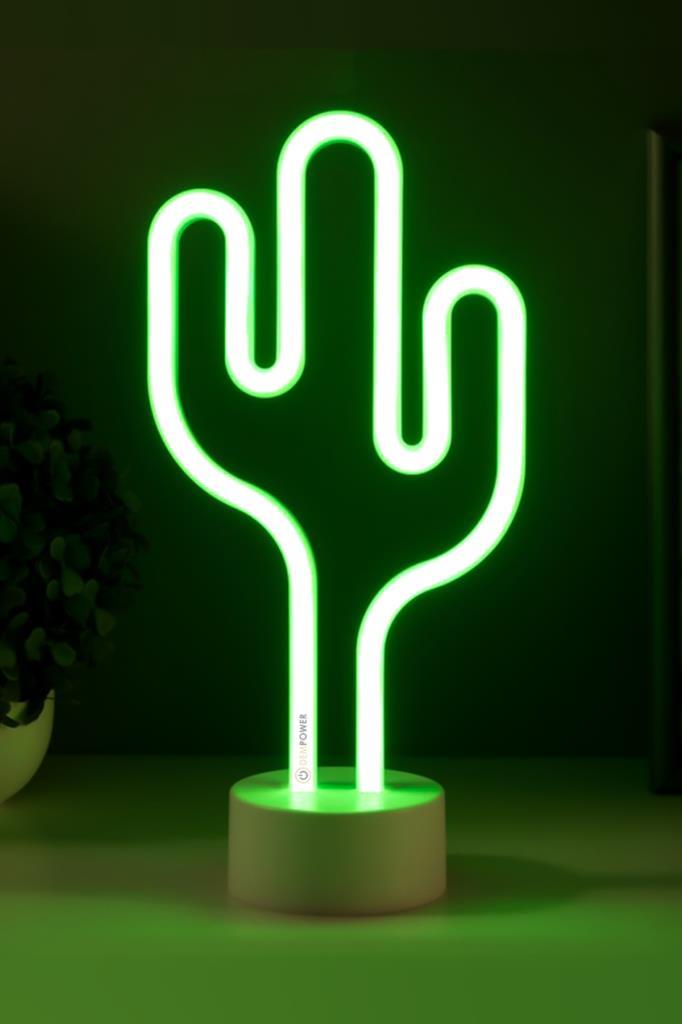 (KIRILABİLİR)DP-86 Dekoratif Kaktüs Neon Led Gece Lambası