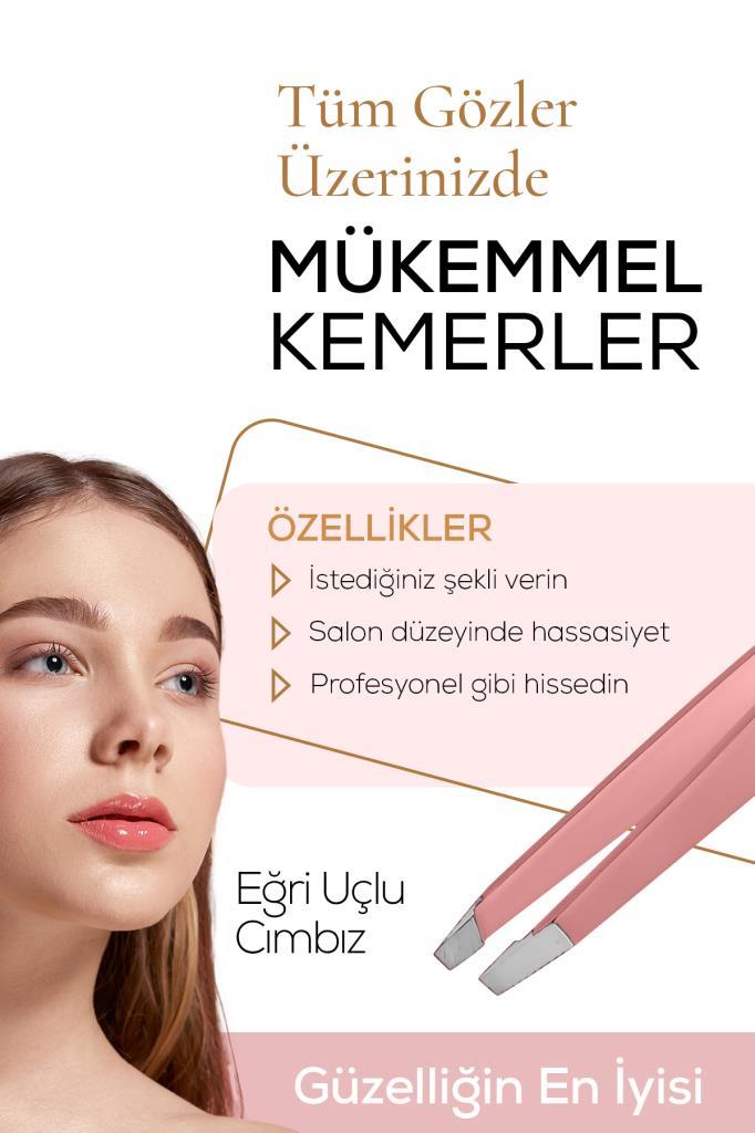 Eğri Cımbız Açık Pembe