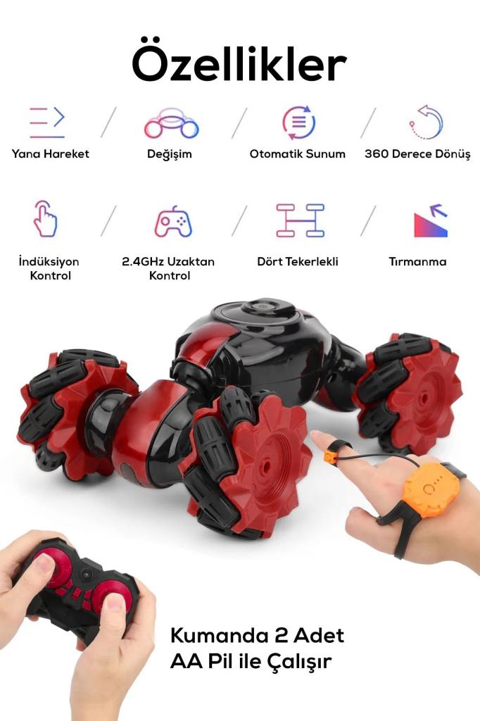 El Sensörü ile Hareket Eden Akıllı Robot Araba