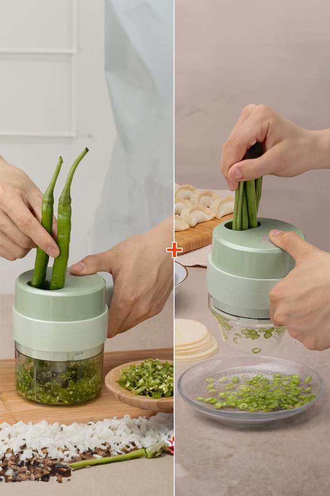 El Tutmalı Şarjlı Mini Doğrayıcı