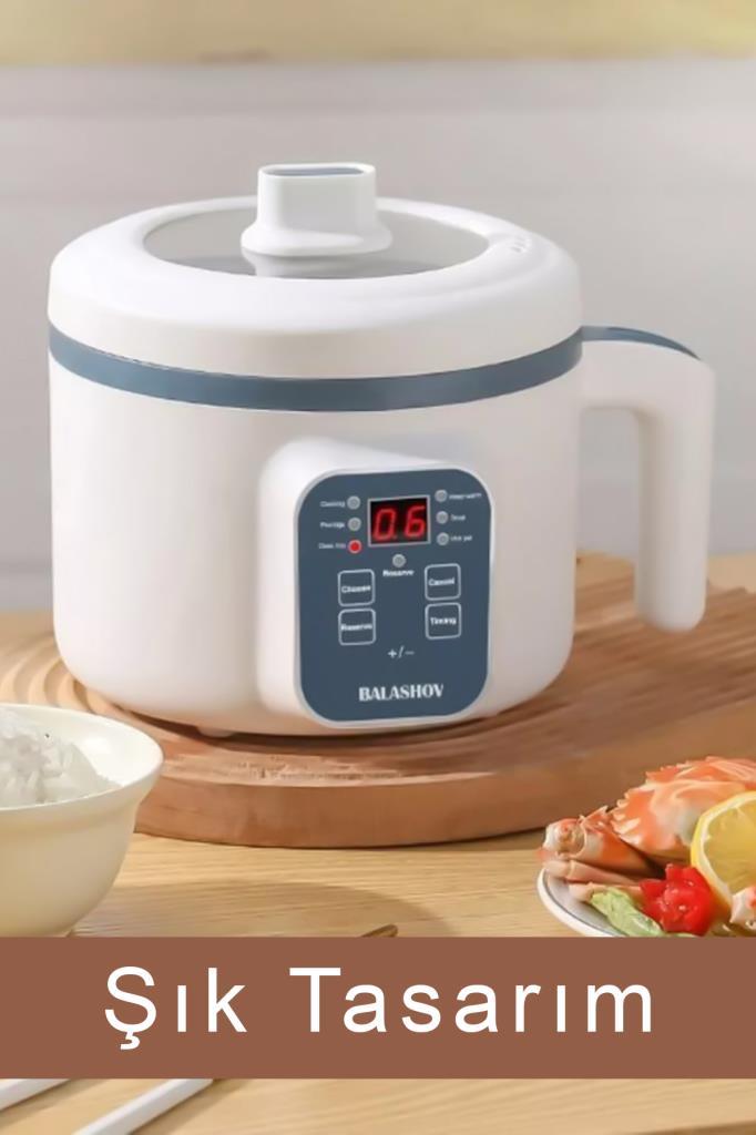 Elektrikli Çift Katmanlı Yapışmaz Mekanik Yemek Pişirici