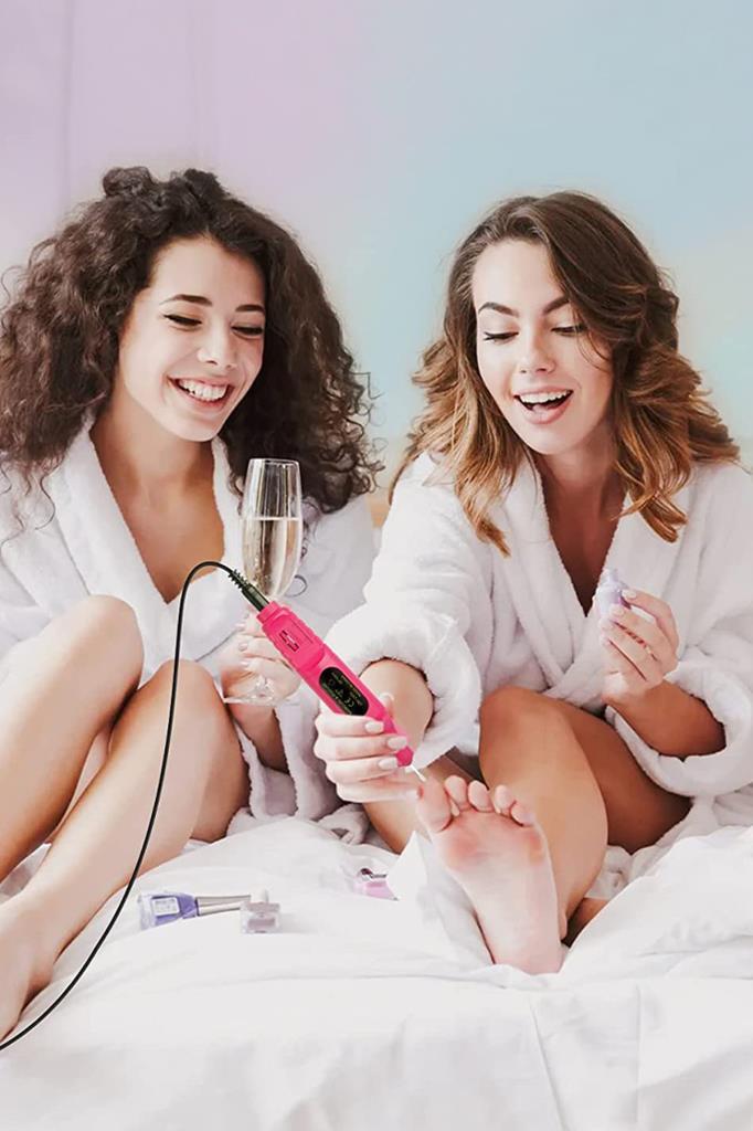 Elektrikli Manikür-Pedikür-Törpü Makinesi Pembe Renk