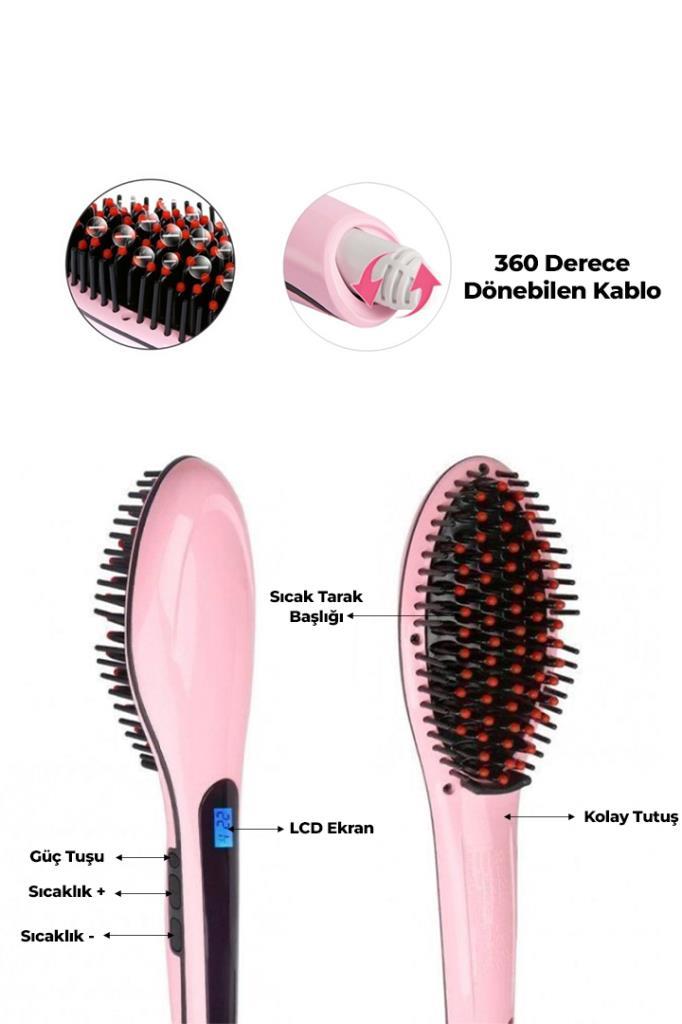 Fast Hair Straightener HQT-906 Saç Düzleştirici Tarak