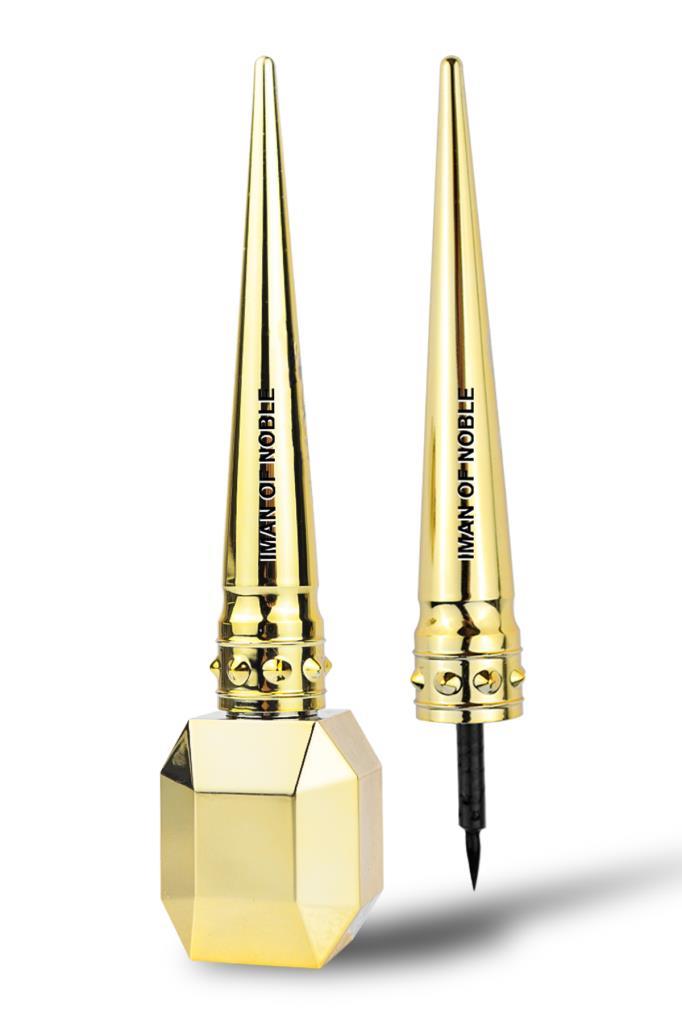 Dokuzgen Tasarımlı Gold Ambalajlı İnce Uçlu Eyeliner
